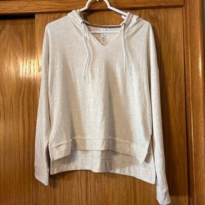 BNWT Balance Collection Heathered Oatmeal Lightweight Hoodie Size Medium